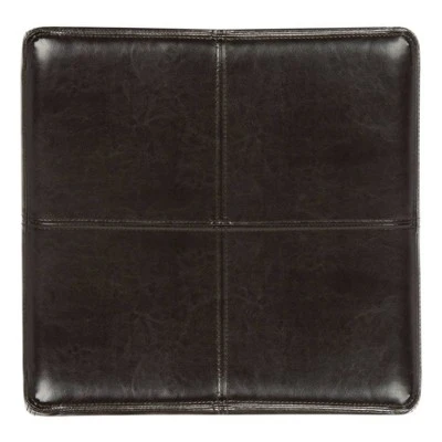 Madison Square Storage Ottoman - Safavieh Brown 8 Madison Square Storage Ottoman - Safavieh Brown – Image 6