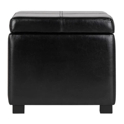 Madison Square Storage Ottoman - Safavieh Brown 12 Madison Square Storage Ottoman - Safavieh Brown – Image 10