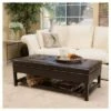 Miriam Wood Rectangle Storage Ottoman Bench with Bottom Rack - Espresso - Christopher Knight Home -Ottomans Official Shop unnamed file 8532
