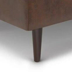Large Blanchette Mid Century Square Coffee Table Storage Ottoman - WyndenHall Distressed Saddle Brown -Ottomans Official Shop unnamed file 8540