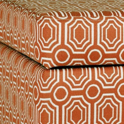 Sunshine Storage Cube Ottoman - Orange - HomePop 7 Sunshine Storage Cube Ottoman - Orange - HomePop – Image 5