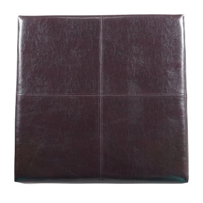 Luxury Large Square Storage Ottoman - HomePop Gray Geometric 8 Luxury Large Square Storage Ottoman - HomePop Gray Geometric – Image 6