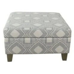 Luxury Large Square Storage Ottoman - HomePop Gray Geometric 36 Luxury Large Square Storage Ottoman - HomePop Gray Geometric -Ottomans Official Shop unnamed file 8607