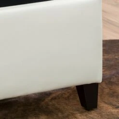 Lucinda Faux Leather Storage Ottoman Bench - Christopher Knight Home Teal -Ottomans Official Shop unnamed file 8611