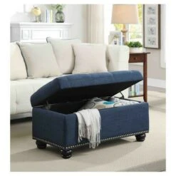 Breighton Home 7Th Avenue Storage Ottoman - Johar Furniture Blue -Ottomans Official Shop unnamed file 8634