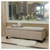 Lucinda Fabric Storage Ottoman Bench - Christopher Knight Home Sand