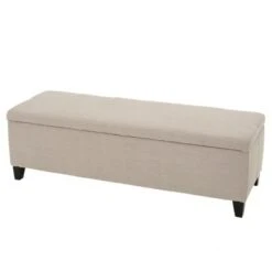 Lucinda Fabric Storage Ottoman Bench - Christopher Knight Home Sand -Ottomans Official Shop unnamed file 8651