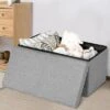 Costway 30'' Folding Storage Ottoman W/Lift Top Bed End Bench 80L Capacity Light GreyDark Grey 2 Costway 30'' Folding Storage Ottoman W/Lift Top Bed End Bench 80L Capacity Light GreyDark Grey -Ottomans Official Shop unnamed file 8664