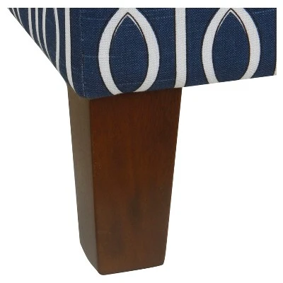 Bella Storage Ottoman - Blue Trellis - HomePop 6 Bella Storage Ottoman - Blue Trellis - HomePop – Image 4