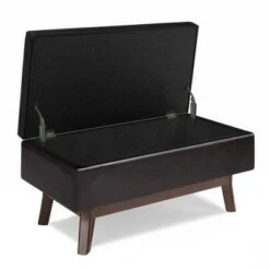 Small Ethan Rectangular Storage Ottoman - WyndenHall Midnight Black -Ottomans Official Shop unnamed file 8793