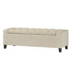 Hikaru Storage Ottoman - Christopher Knight Home Ivory -Ottomans Official Shop unnamed file 8819