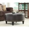 OSP Home Furnishings Augusta Storage Ottoman Bonded Leather - INSPIRED by Bassett