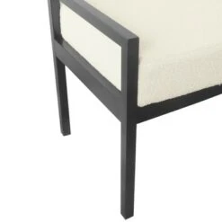 Modern Metal Sherpa Bench Cream - HomePop 11 Modern Metal Sherpa Bench Cream - HomePop -Ottomans Official Shop unnamed file 884