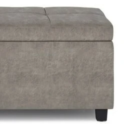 48" Cambridge Storage Ottoman - Wyndenhall Natural Linen Look Fabric -Ottomans Official Shop unnamed file 8868
