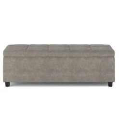 48" Cambridge Storage Ottoman - Wyndenhall Natural Linen Look Fabric -Ottomans Official Shop unnamed file 8869