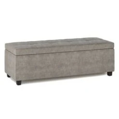 48" Cambridge Storage Ottoman - Wyndenhall Natural Linen Look Fabric -Ottomans Official Shop unnamed file 8870