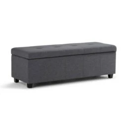 48" Cambridge Storage Ottoman - Wyndenhall Natural Linen Look Fabric -Ottomans Official Shop unnamed file 8875