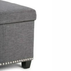 48" Large Stanford Storage Ottoman Linen Look Fabric - WyndenHall Slate Gray Linen Look Fabric -Ottomans Official Shop unnamed file 8879