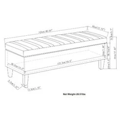 48" Garret Storage Ottoman Linen Look Fabric - Wyndenhall Gray -Ottomans Official Shop unnamed file 8910