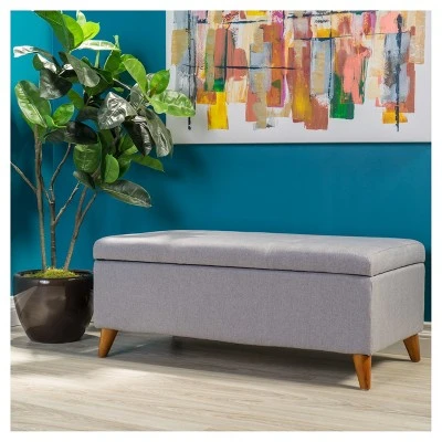 Harper Storage Ottoman Bench - Christopher Knight Home Orange 3 Harper Storage Ottoman Bench - Christopher Knight Home Orange