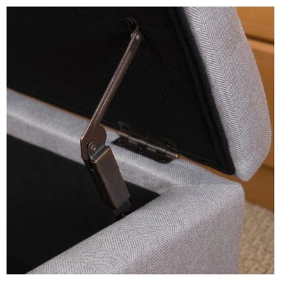 Harper Storage Ottoman Bench - Christopher Knight Home Orange 5 Harper Storage Ottoman Bench - Christopher Knight Home Orange – Image 3