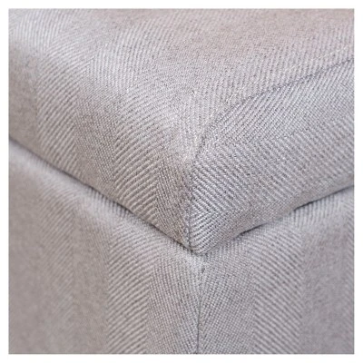 Harper Storage Ottoman Bench - Christopher Knight Home Orange 6 Harper Storage Ottoman Bench - Christopher Knight Home Orange – Image 4