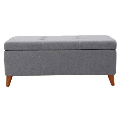 Harper Storage Ottoman Bench - Christopher Knight Home Orange 10 Harper Storage Ottoman Bench - Christopher Knight Home Orange – Image 8