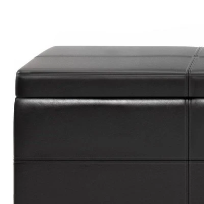 Halsey Storage Ottoman Bench - WyndenHall Midnight Black 8 Halsey Storage Ottoman Bench - WyndenHall Midnight Black – Image 6