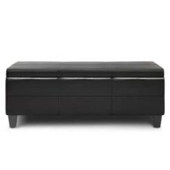Halsey Storage Ottoman Bench - WyndenHall Midnight Black 17 Halsey Storage Ottoman Bench - WyndenHall Midnight Black -Ottomans Official Shop unnamed file 8926