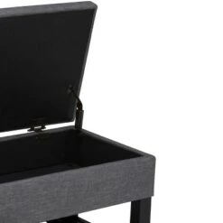 43" Ashton Storage Ottoman Bench - WyndenHall Slate Gray Linen Look Fabric 16 43" Ashton Storage Ottoman Bench - WyndenHall Slate Gray Linen Look Fabric -Ottomans Official Shop unnamed file 8942