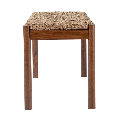 Dunhor Coastal 39.25" Natural Seagrass Bench Brown - Aiden Lane 5 Dunhor Coastal 39.25" Natural Seagrass Bench Brown - Aiden Lane – Image 3