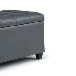 34" Marlowe Storage Ottoman Bench - WyndenHall Midnight Black -Ottomans Official Shop unnamed file 8951