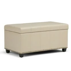 34" Megan Storage Ottoman Bench - Wyndenhall Gray Linen Look Fabric 22 34" Megan Storage Ottoman Bench - Wyndenhall Gray Linen Look Fabric -Ottomans Official Shop unnamed file 8961