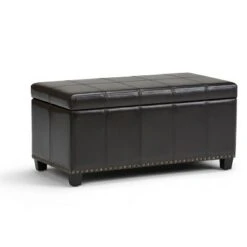 34" Megan Storage Ottoman Bench - Wyndenhall Gray Linen Look Fabric 24 34" Megan Storage Ottoman Bench - Wyndenhall Gray Linen Look Fabric -Ottomans Official Shop unnamed file 8963