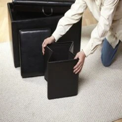 Manhattan Storage Bench w/4 Collapsible Ottomans Espresso - Breighton Home -Ottomans Official Shop unnamed file 8968