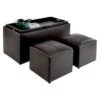 Sheridan Storage Bench w/2 Side Ottomans Espresso - Breighton Home 1 Sheridan Storage Bench w/2 Side Ottomans Espresso - Breighton Home -Ottomans Official Shop unnamed file 8997