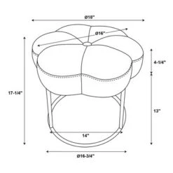 Seraphina Accent Vanity Stool - Linon Orange 23 Seraphina Accent Vanity Stool - Linon Orange -Ottomans Official Shop unnamed file 9