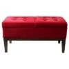 Tufted Dual Lift Storage Bench Red - Ore International 2 Tufted Dual Lift Storage Bench Red - Ore International -Ottomans Official Shop unnamed file 9056