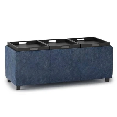 Franklin Storage Ottoman - WyndenHall Red 21 Franklin Storage Ottoman - WyndenHall Red – Image 19