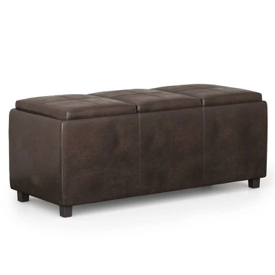 Franklin Storage Ottoman - WyndenHall Red 23 Franklin Storage Ottoman - WyndenHall Red – Image 21