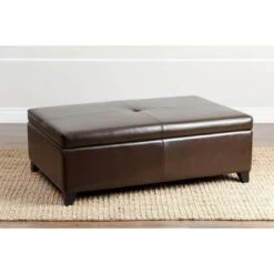 Dylan Bonded Leather Flip-Top Storage Ottoman Brown - Abbyson Living 8 Dylan Bonded Leather Flip-Top Storage Ottoman Brown - Abbyson Living -Ottomans Official Shop unnamed file 9088