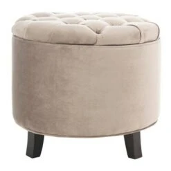 Amelia Tufted Storage Ottoman - Safavieh Light Green -Ottomans Official Shop unnamed file 9239