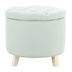 Amelia Tufted Storage Ottoman - Safavieh Light Green -Ottomans Official Shop unnamed file 9241