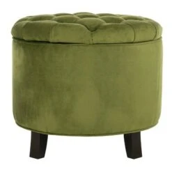 Amelia Tufted Storage Ottoman - Safavieh Light Green -Ottomans Official Shop unnamed file 9249