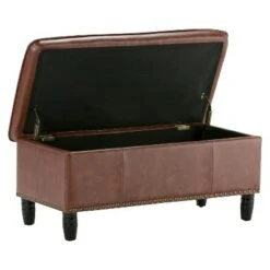 39" Northridge Storage Ottoman Cognac Faux Leather - WyndenHall 8 39" Northridge Storage Ottoman Cognac Faux Leather - WyndenHall -Ottomans Official Shop unnamed file 9261