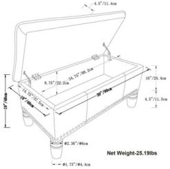 39" Northridge Storage Ottoman Cognac Faux Leather - WyndenHall 11 39" Northridge Storage Ottoman Cognac Faux Leather - WyndenHall -Ottomans Official Shop unnamed file 9264