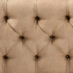 2pc Clement Fabric Upholstered Wood Spindle Storage Ottoman Trunk Set Beige/Brown - Baxton Studio -Ottomans Official Shop unnamed file 9272