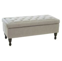 Chantelle Fabric Storage Ottoman - Christopher Knight Home Beige -Ottomans Official Shop unnamed file 9282