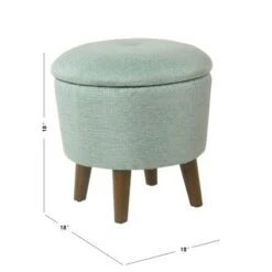 Modern Round Woven Tufted Storage Ottoman - HomePop Gray -Ottomans Official Shop unnamed file 9308