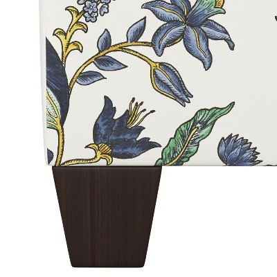 Fairland Square Storage Ottoman Shaded Floral Blue - Threshold™ 4 Fairland Square Storage Ottoman Shaded Floral Blue - Threshold™ – Image 2